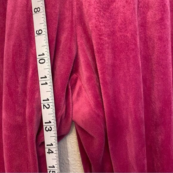 Juicy Couture hot Pink Velour velvet Jogger Gold Embroidered Logo y2k 90s XL - Picture 8 of 10